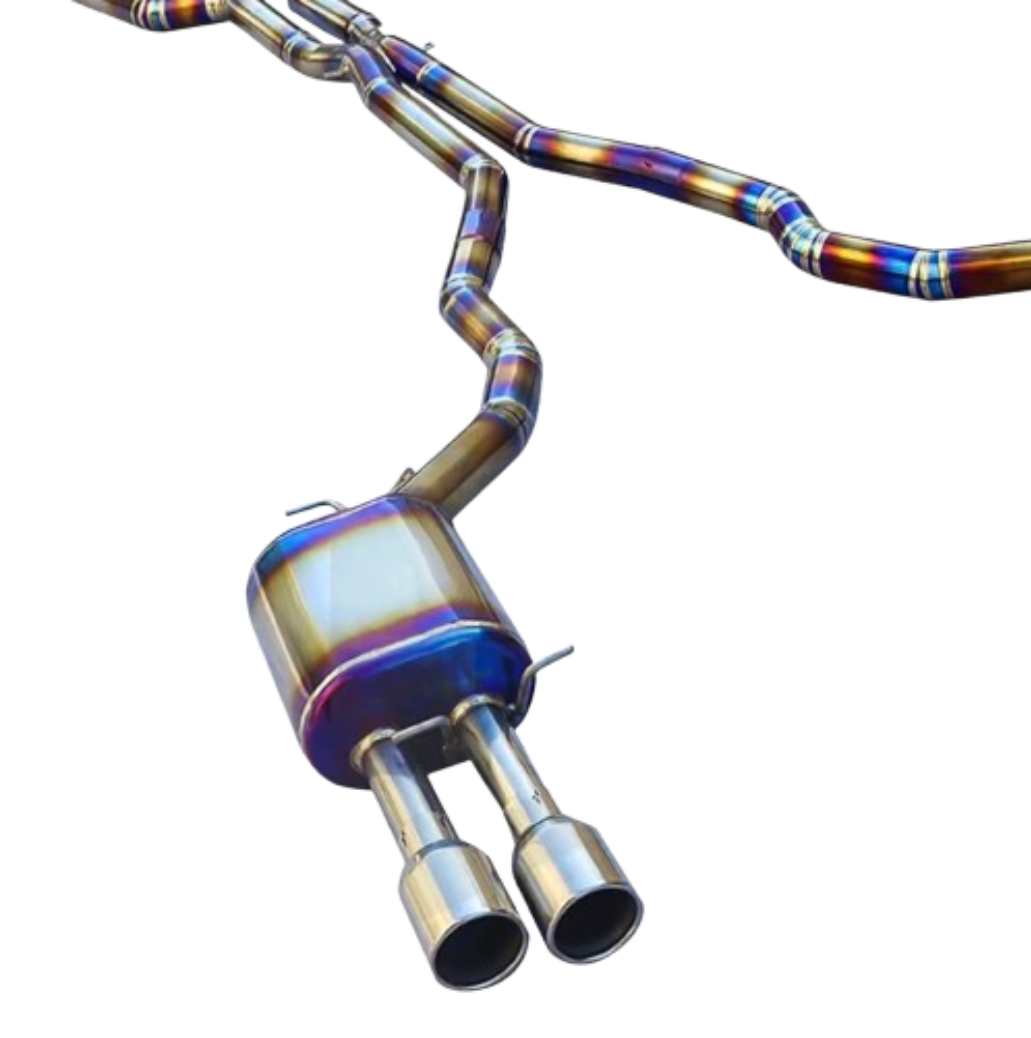05-11 BMW M6 E63/E64 5.0L S85BB50 Blue Titanium Cat Back Exhaust 