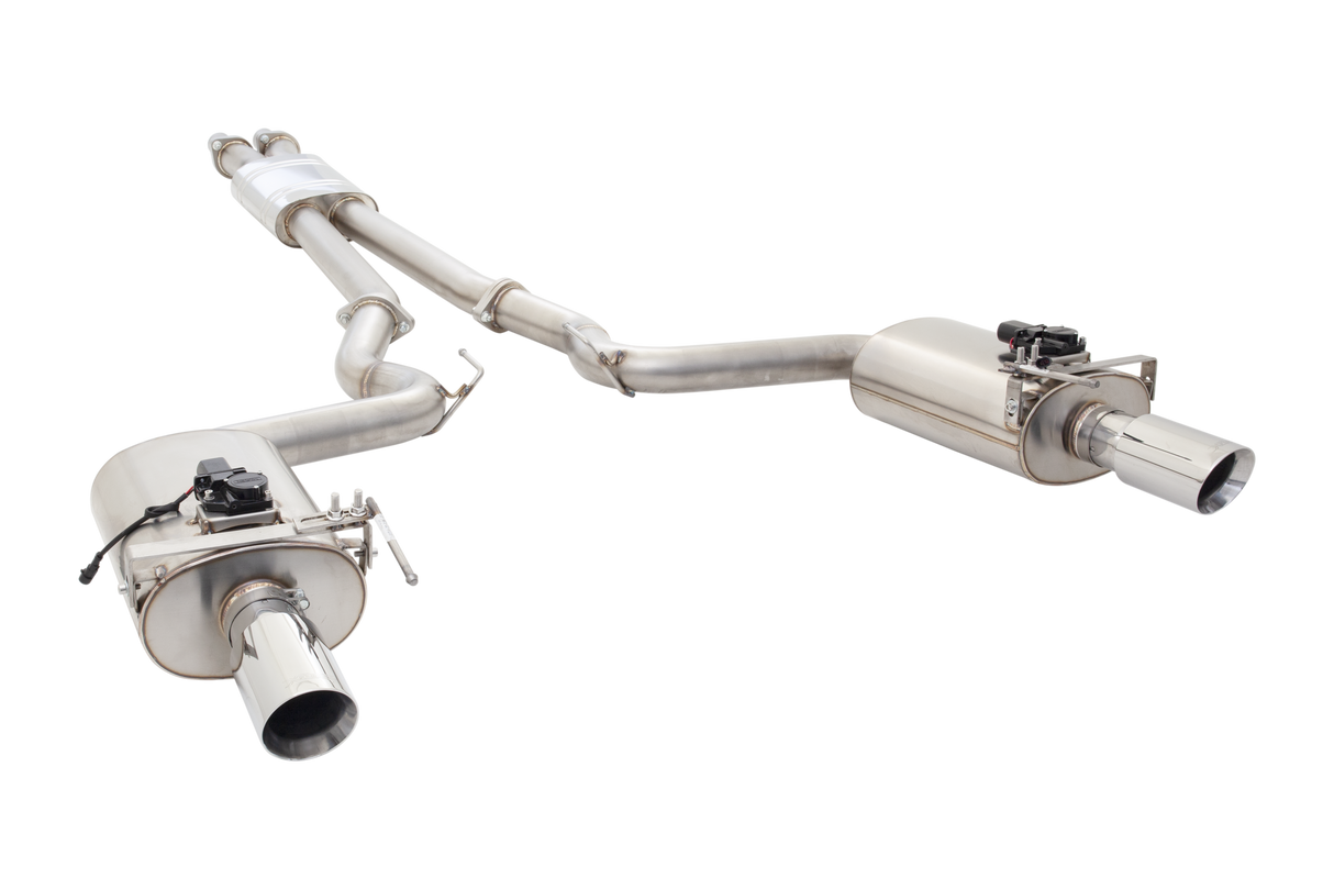 XForce (15-17) Mustang GT Fastback S550 304SS 3" Varex Valved Cat-Back Exhaust with 4" OD Tips