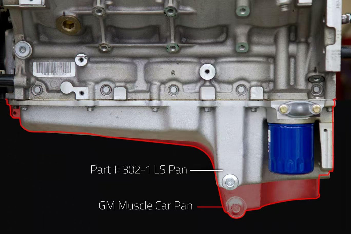 GM LS Swap Cast Aluminum Oil Pan Kit LS1/LS2/LS3/LS6/LS7/LQ7/LQ9