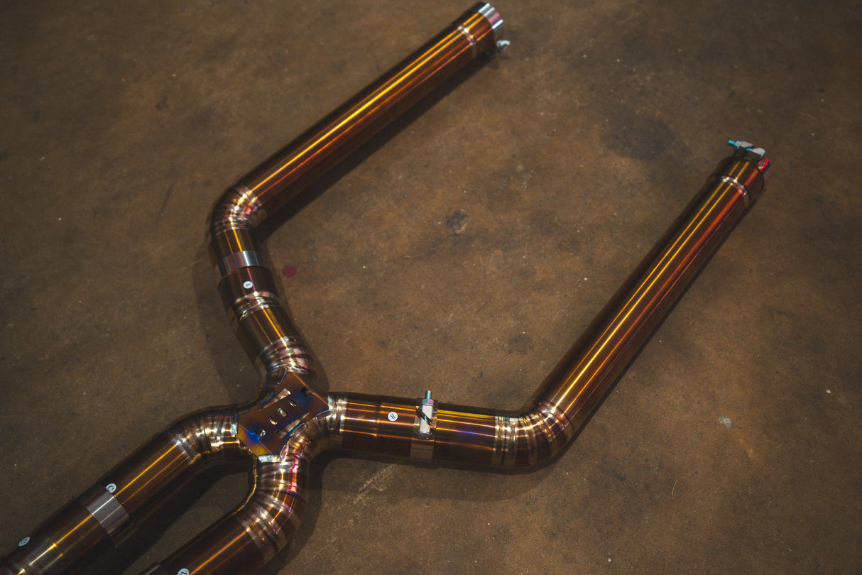 Valvetronic Designs® BMW M5 F90 Valved Titanium Cat-Back Exhaust with 4" OD Tips