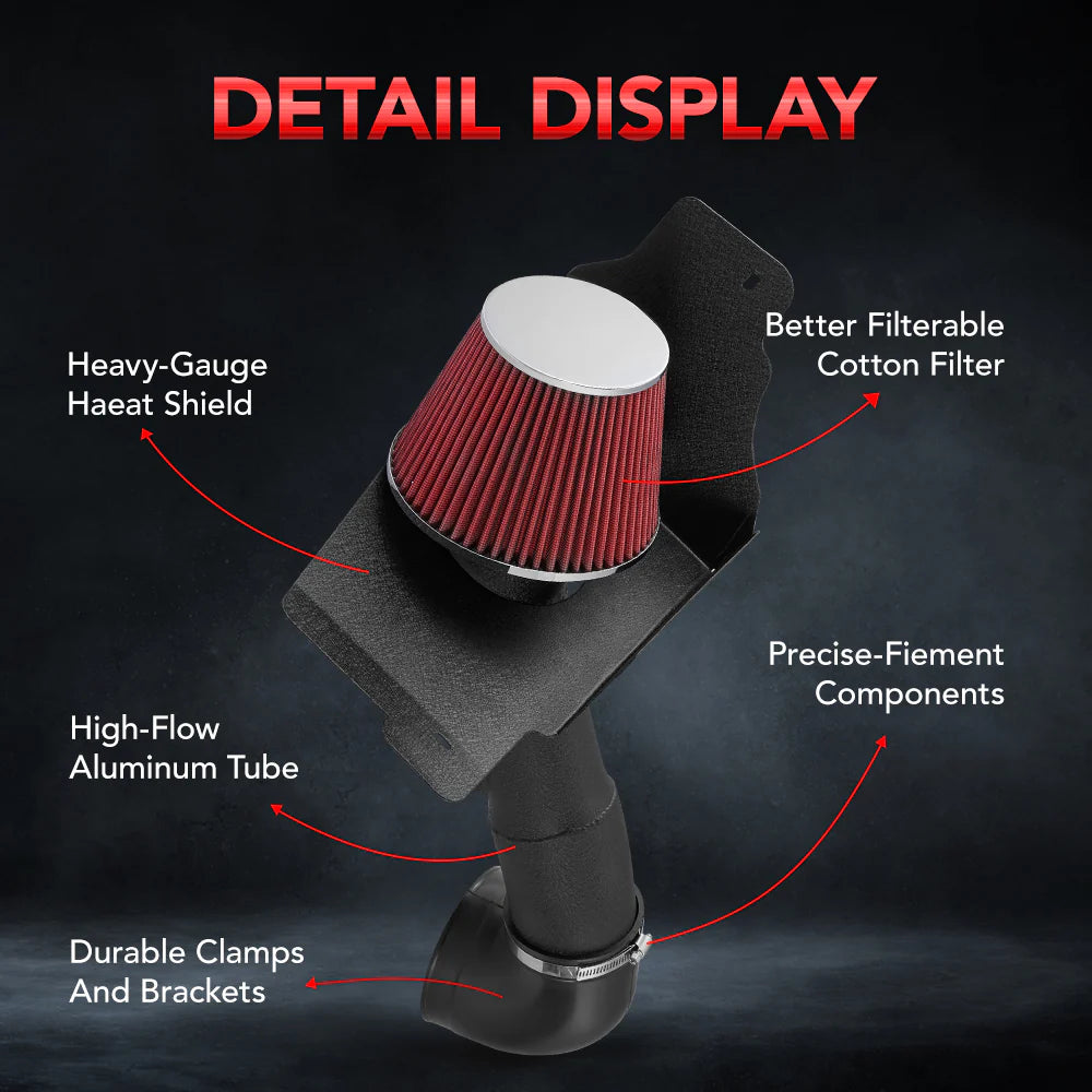 (05-09) Ford Mustang GT 4.6L Cold Air Intake with Dry Filter
