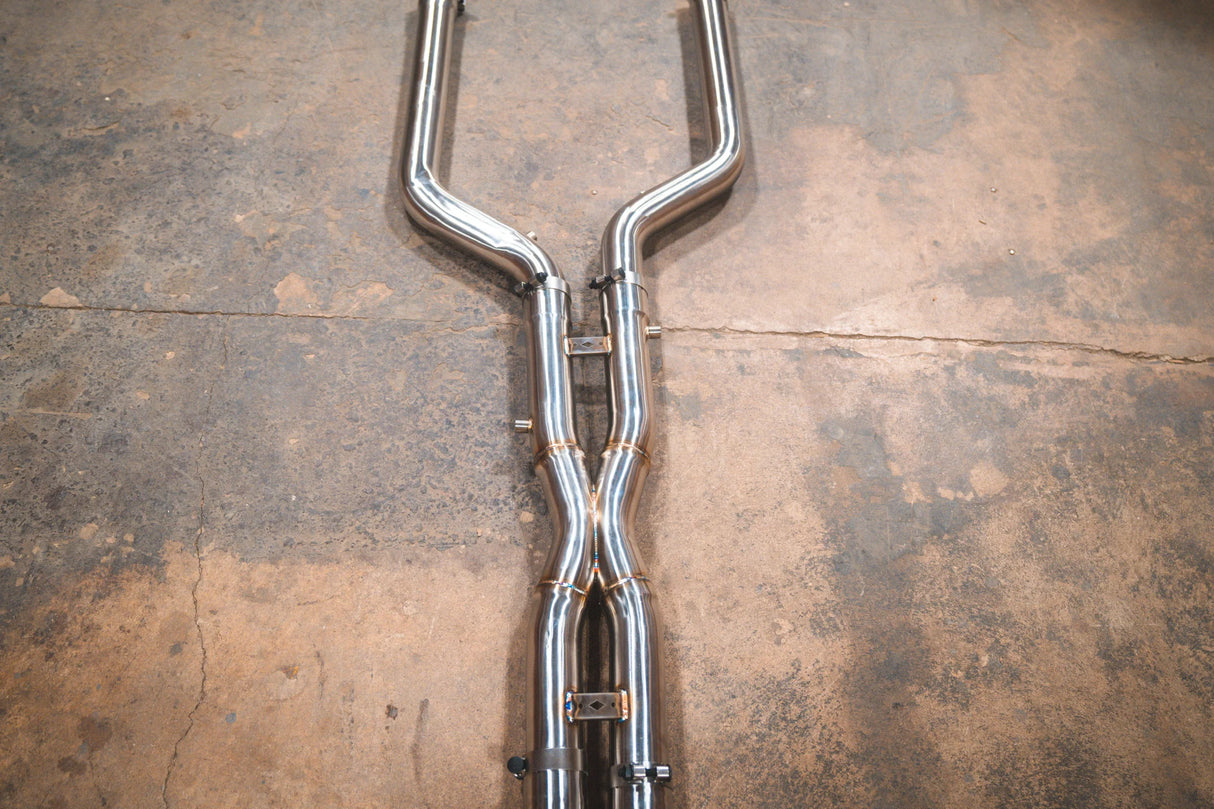 Valvetronic Designs® BMW X5M/X6M F95/F96 Valved Sport Cat-Back Exhaust with 4" OD Tips