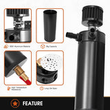 750mL Billet Baffled Oil Can with Breather Filter/Drain Valves (2-Port)