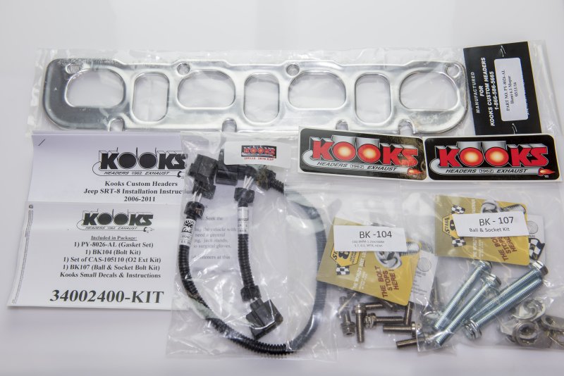 Kooks Headers (06-10) Jeep Grand Cherokee SRT8 1-7/8" x 3" Long Tube Exhaust Headers