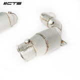 CTS Turbo® (17-20) Mercedes-Benz AMG E63 W213 304SS 2.75" Hi-Flo Catalytic Converters