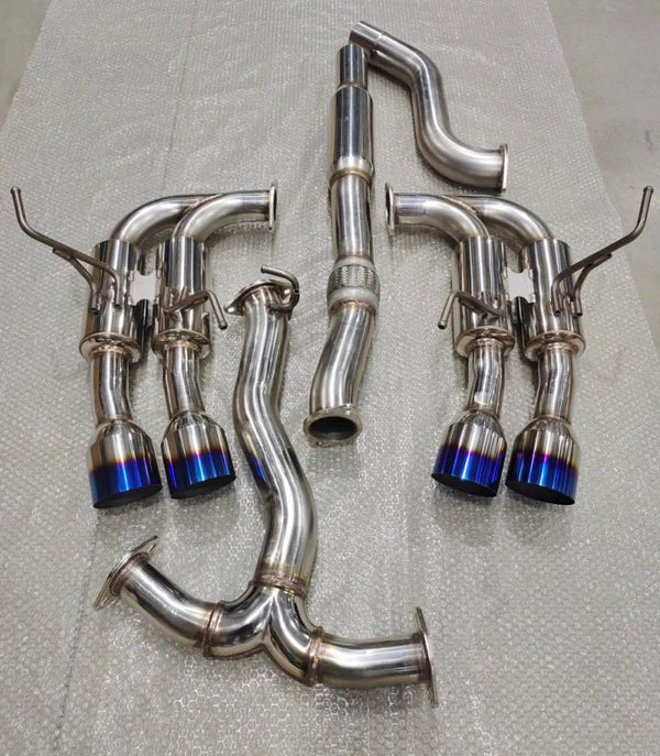 (15-21) Subaru WRX STI VA 3" Cat-Back Exhaust with Quad 4" Burnt Tips
