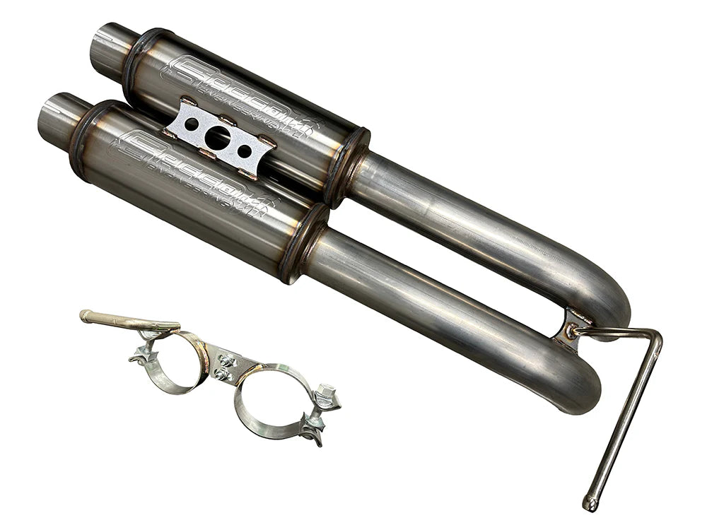 Speed Engineering® (99-06) GM SUV/Truck True Dual Cat-Back Exhaust (Crew/Extra Cab-Axle Exit)