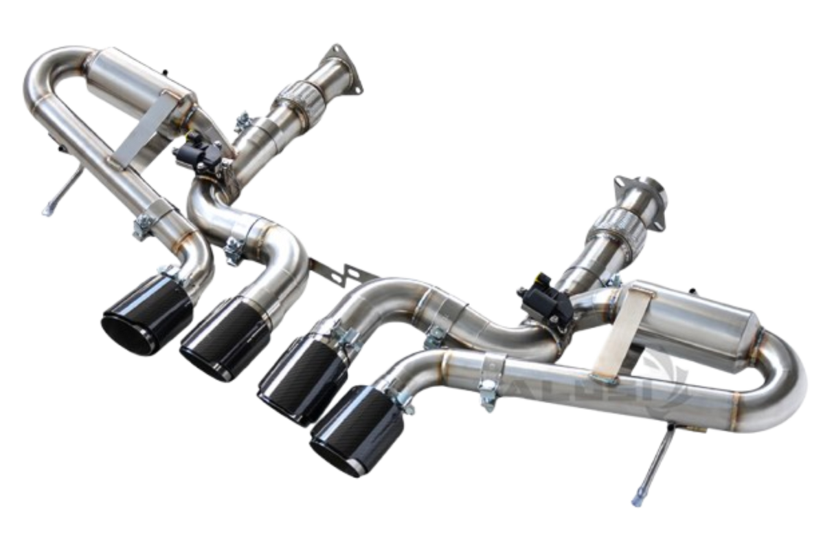 Kingman Speed® Chevrolet Corvette C8 6.2L 304SS Cat-Back Exhaust with Quad 4" OD Tips
