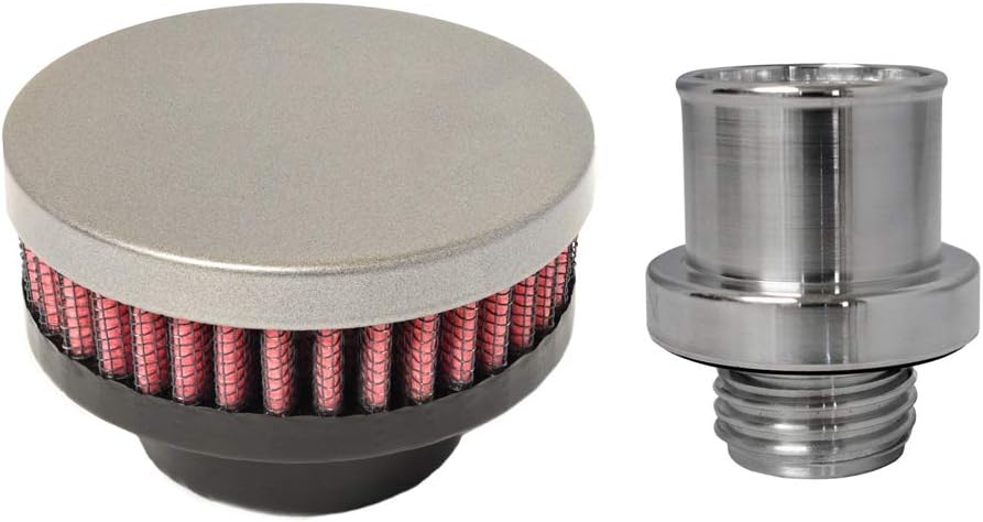 GEN III HEMI Baffled Screw-In Billet Engine Crankcase Breather Filter
