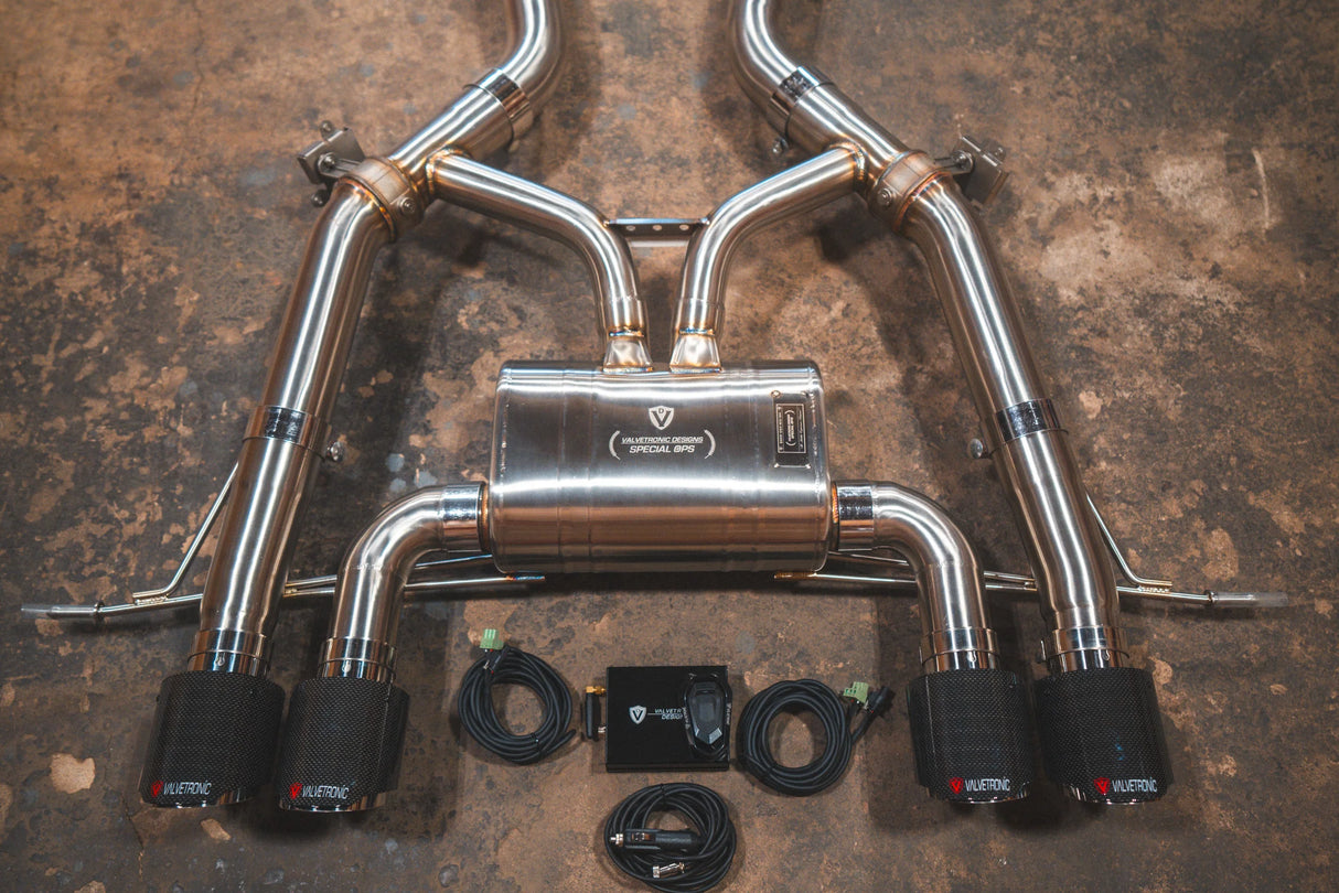 Valvetronic Designs® BMW M3/M4 G8x Valved Axle-Back Exhaust with 4" OD Tips