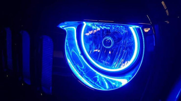 Oracle Jeep Wrangler JK 07-17 LED Waterproof Halo Kit - ColorSHIFT w/o Controller