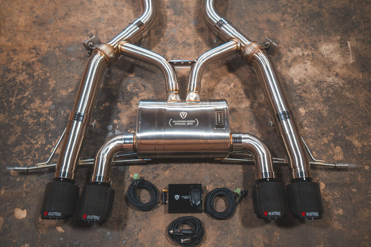 Valvetronic Designs® (20-25) BMW M3/M4 G8x Valved Sport Cat-Back Exhaust with 4" OD Tips