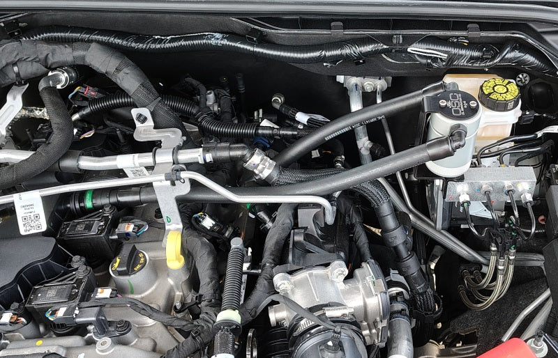 J&L 2025 Ford Bronco 2.3L/ 23-25 Ford Ranger 2.3L Separator 3.0 PCV Side - Clear Anodized