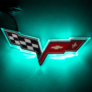 Oracle Chevrolet Corvette C6 Illuminated Emblem - Aqua