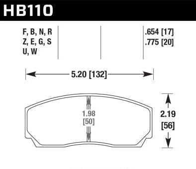 HAWK Performance Performance Ceramic Street Brake Pads - Fits Front YSCPF4a YSCPF6a / Rear YSCPR6b Calipers