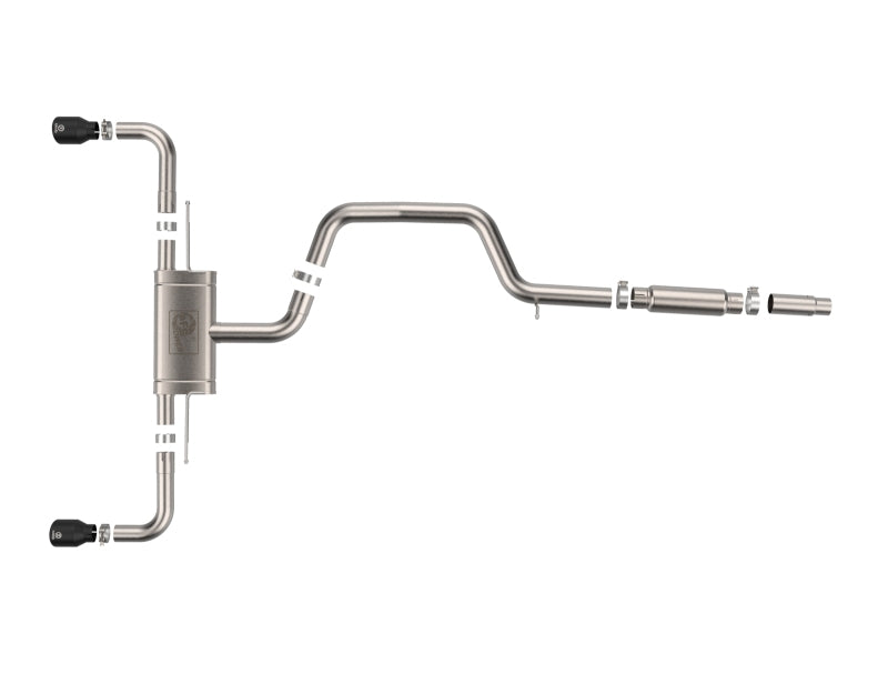 aFe 22-24 Volkswagen GTI MACH Force-Xp 3 to 2-1/2 IN Stainless Steel Cat-Back Exhaust w/Black Tip