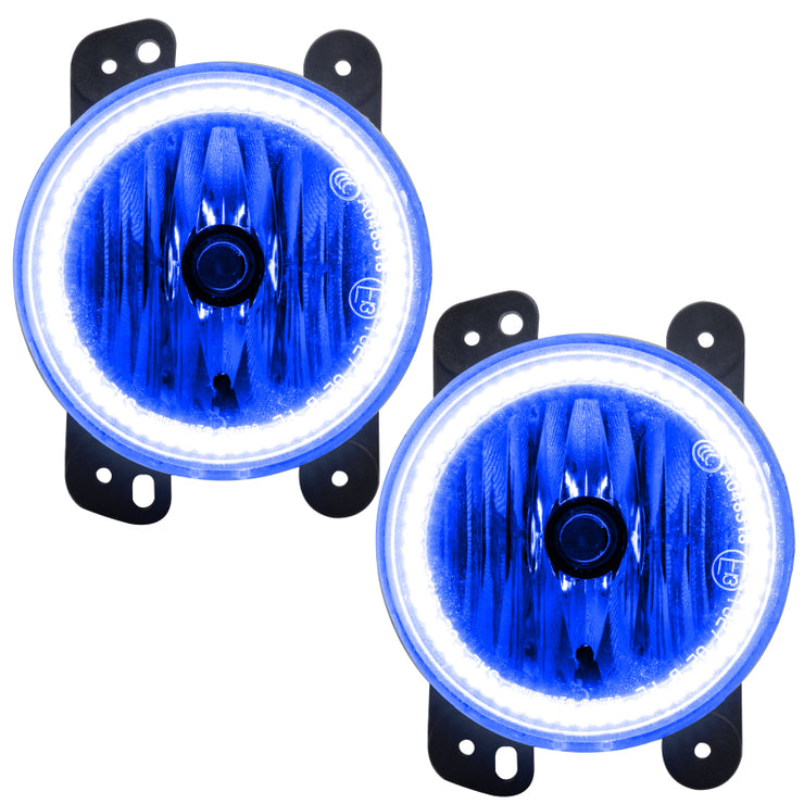 Oracle Lighting 07-09 Jeep Wrangler JK Pre-Assembled LED Halo Fog Lights -Blue