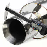 (02-05) Honda Civic 2.0L 2.5" Cat-Back Exhaust with 4" OD Burnt Tip