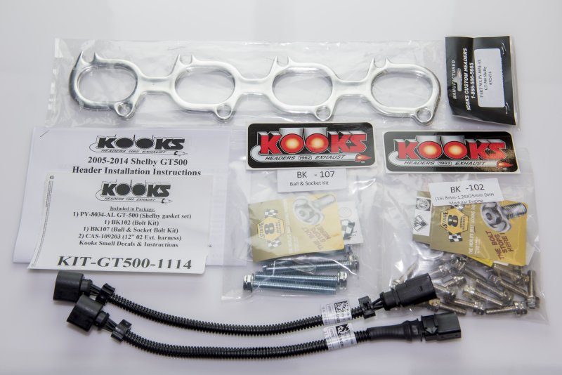 Kooks (11-14) Mustang Shelby GT350  304SS 1-7/8" x 3" Long Tube Headers