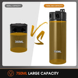 750mL Billet Baffled Oil Can with Breather Filter/Drain Valves (2-Port)
