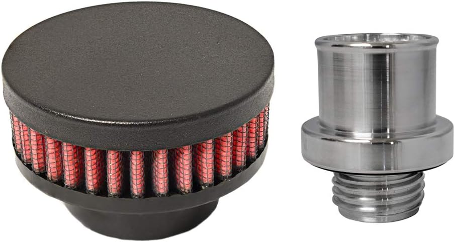 GEN III HEMI Baffled Screw-In Billet Engine Crankcase Breather Filter