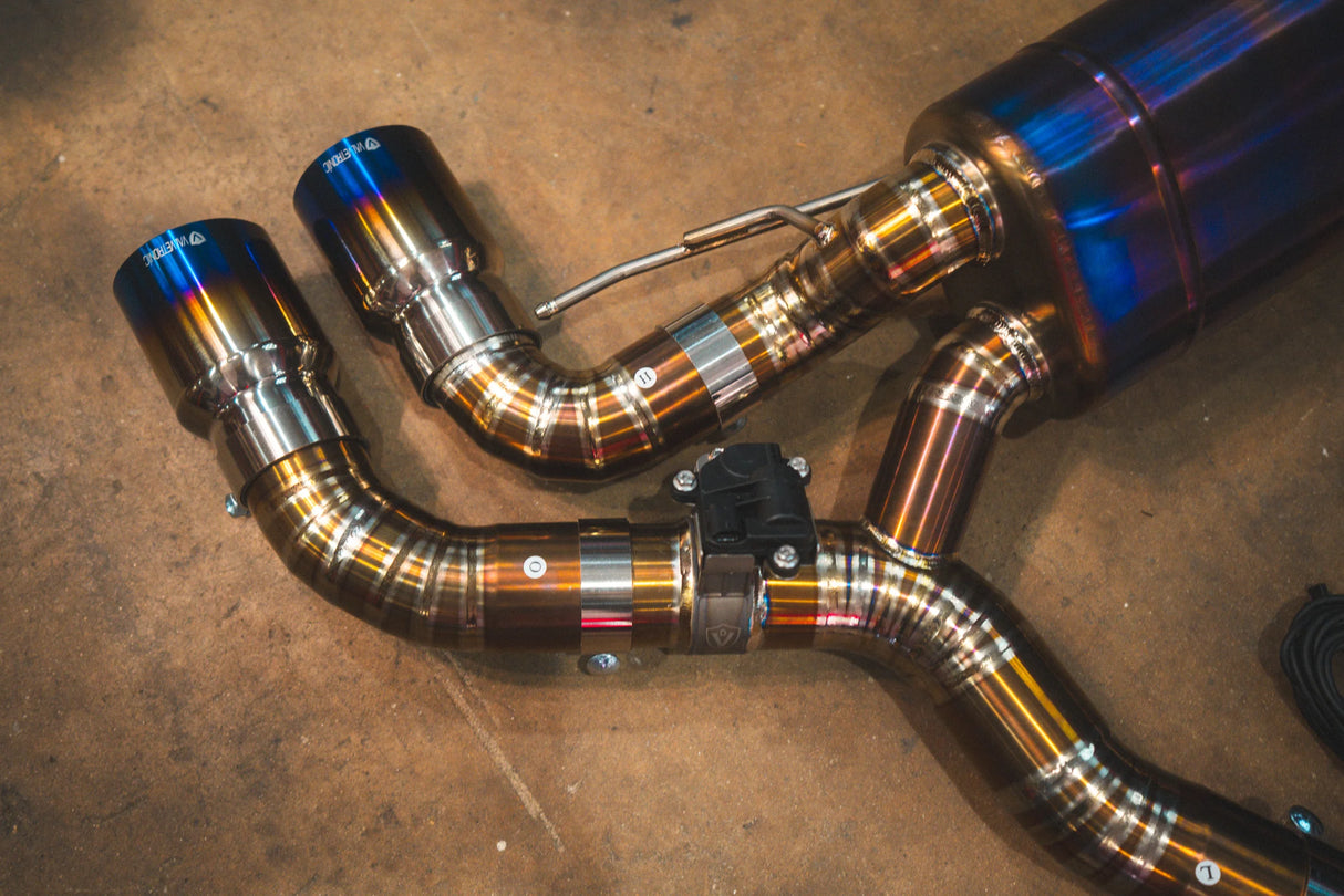 Valvetronic Designs® BMW M5 F90 Valved Titanium Cat-Back Exhaust with 4" OD Tips