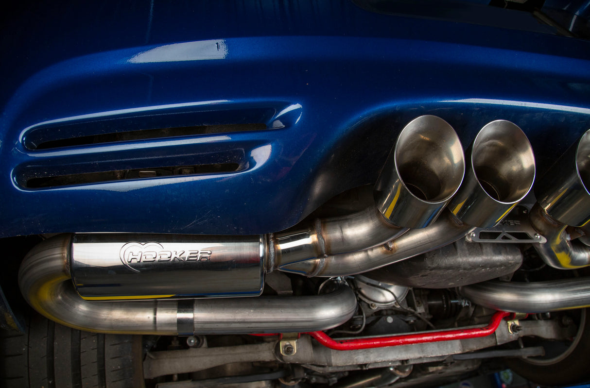 Hooker (97-04) Corvette C5 LS1 304SS 3" Axle-Back Exhaust with Mufflers