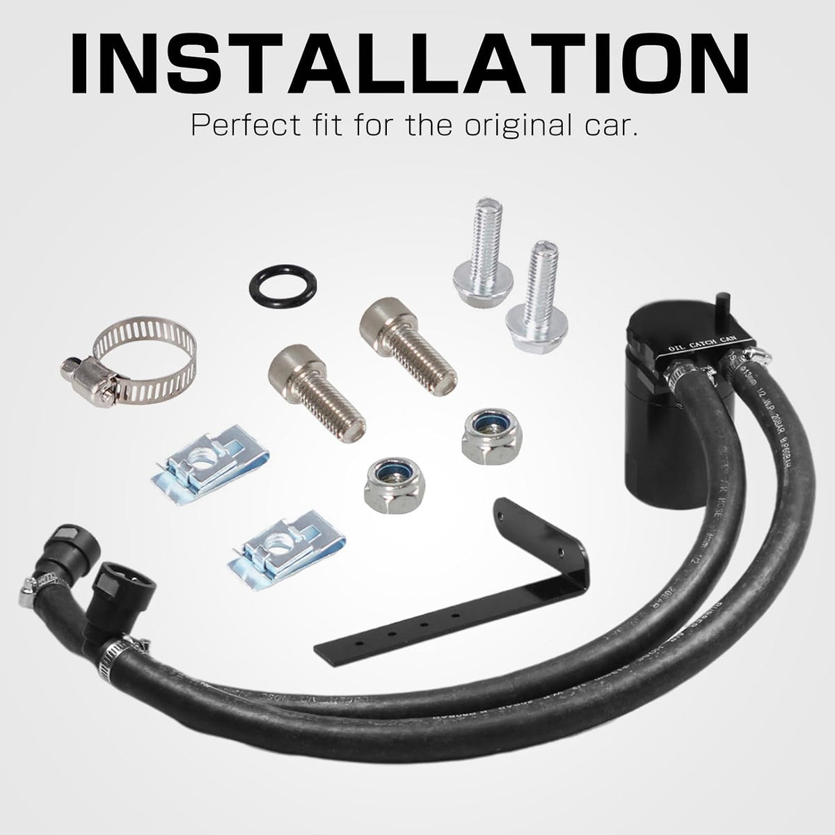 Ford Mustang/F-150 2.7L/3.5L/5.0L 350ml Baffled Oil Catch Can/SAI FIL