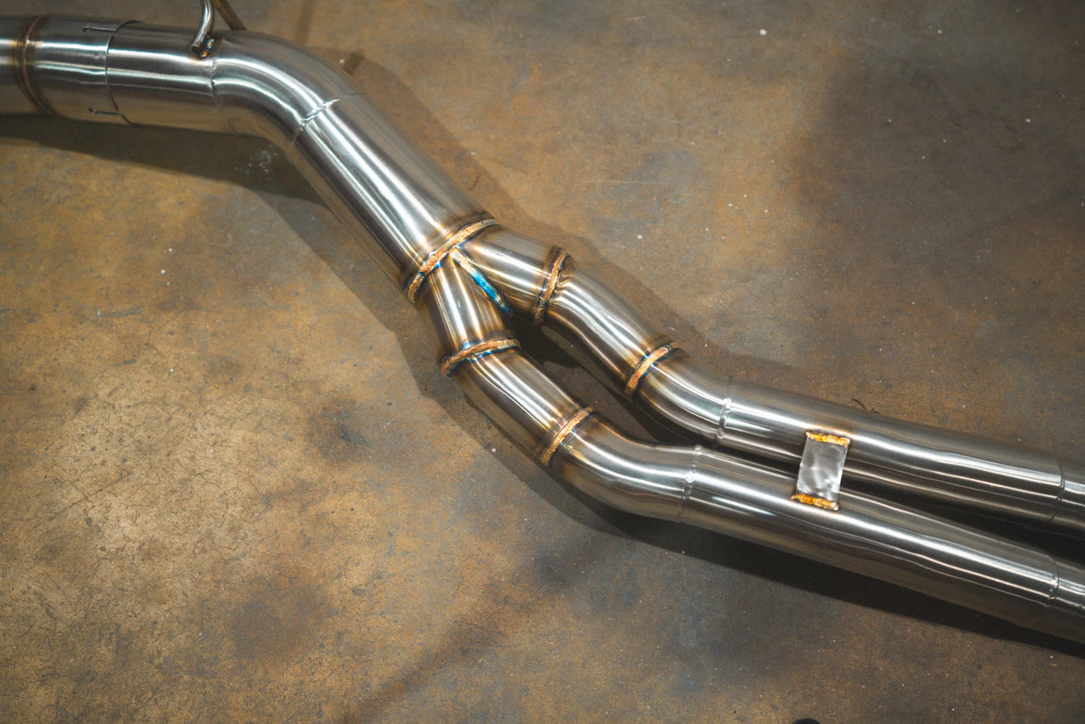 Valvetronic Designs® Audi S4/S5 B9 Valved Sport Titanium Cat-Back Exhaust with 4" OD TIps