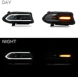 15-23 Dodge Charger Head Lights with Dual Beam Lens (Halogen)