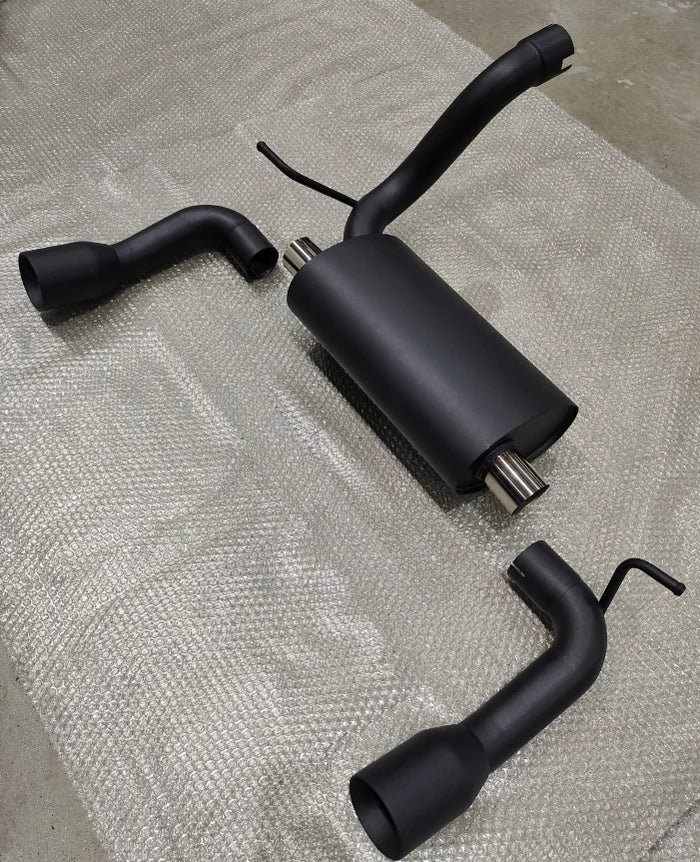 07+ Jeep Wrangler 2.0L/3.6L/3.8L JK/JL 2.5" Axle-Back Exhaust with 4" OD Tips