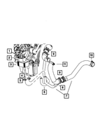 300/Challenger/Charger 6.4L Lower Radiator Outlet Hose 68248846AF