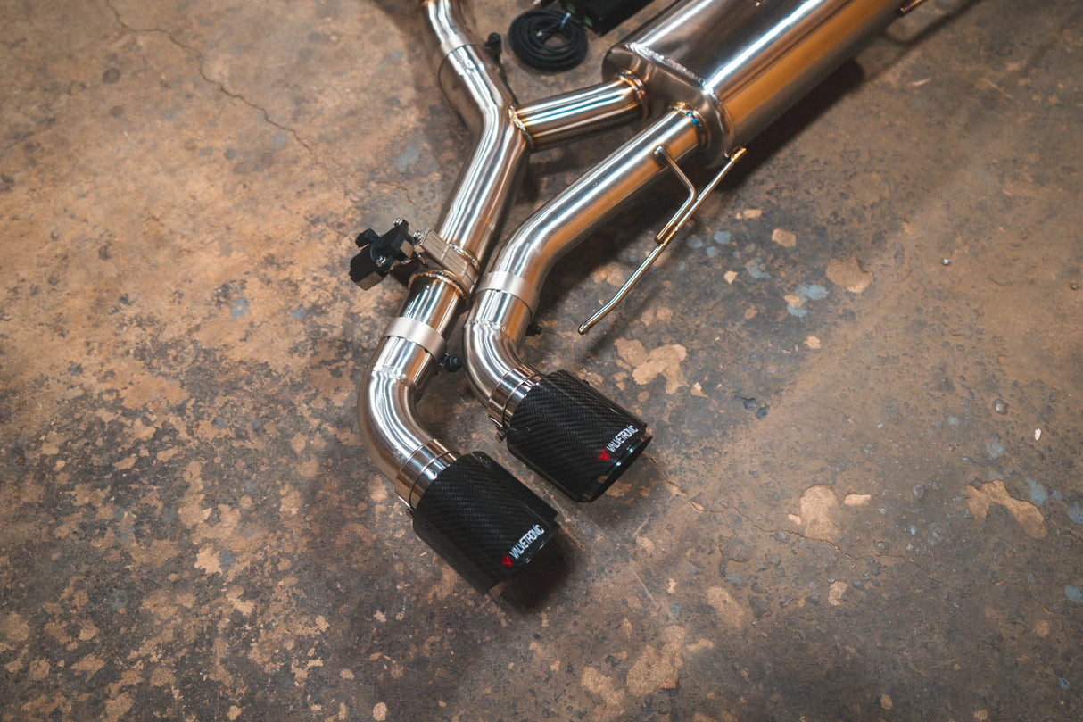 Valvetronic Designs® BMW X5M/X6M F95/F96 Valved Sport Cat-Back Exhaust with 4" OD Tips