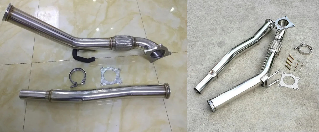 06-10 Volkswagen Jetta/Golf MK5 2.0T 3" Catless Exhaust Down Pipe