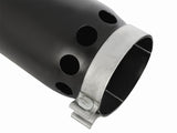 aFe MACHForce XP Cat-Back SS-304 5in Intercooled Exh Tip 5in In x 6in Outx16inL Bolt-On Right Blk