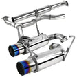 (08-14) Subaru Impreza WRX STI 304SS 3" Cat-Back Exhaust with 4" OD Burnt Tips