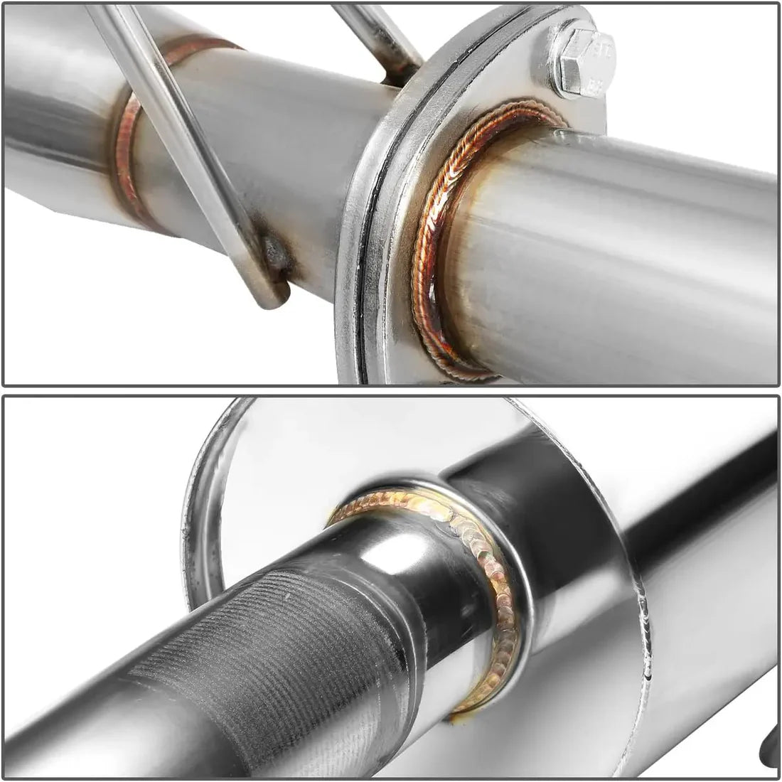 (06-11) Honda Civic 1.8L R18A1 2.25" Cat-Back Exhaust with 4" OD Burnt N1 Tip
