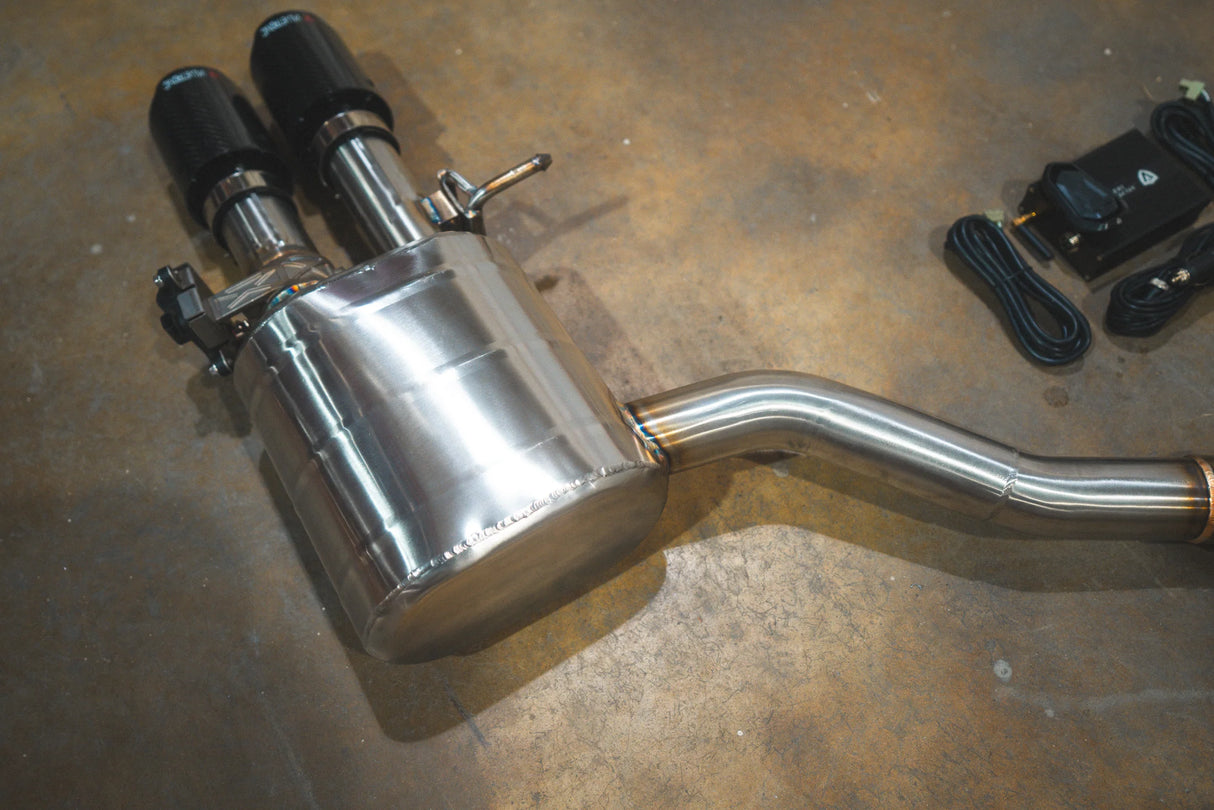 Valvetronic Designs® Audi S4/S5 B9 Valved Sport Titanium Cat-Back Exhaust with 4" OD TIps