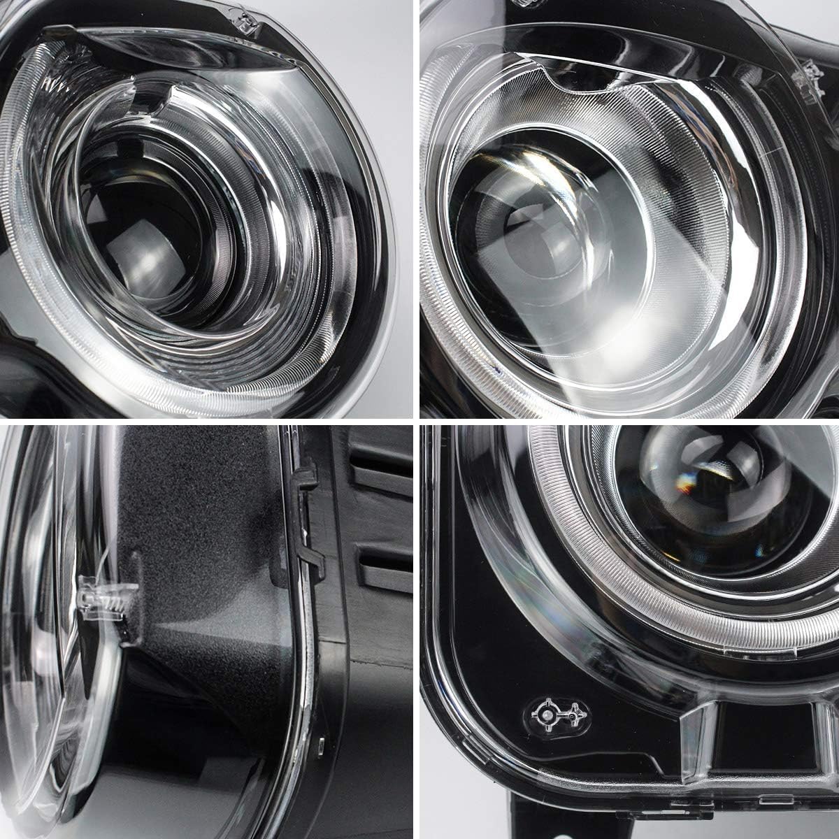 15-23 Dodge Challenger Head Lights with Color Shift Halos (Halogen)