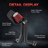(97-06) Jeep Wrangler TJ 2.4L/2.5L/4.0L Cold Air Intake with Dry Filter