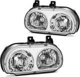 Kingman Speed® (08-14) Dodge Challenger Crystal Chrome Head Lights (Halogen)