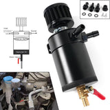 150mL Black Baffled Oil Can with Breather Filter/Drain Valves (2-Port)