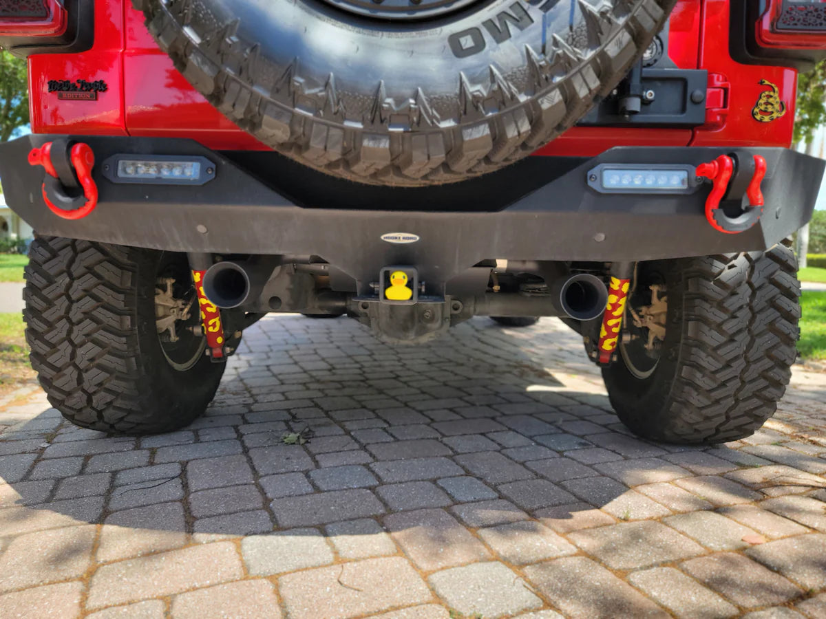 07+ Jeep Wrangler 2.0L/3.6L/3.8L JK/JL 2.5" Axle-Back Exhaust with 4" OD Tips