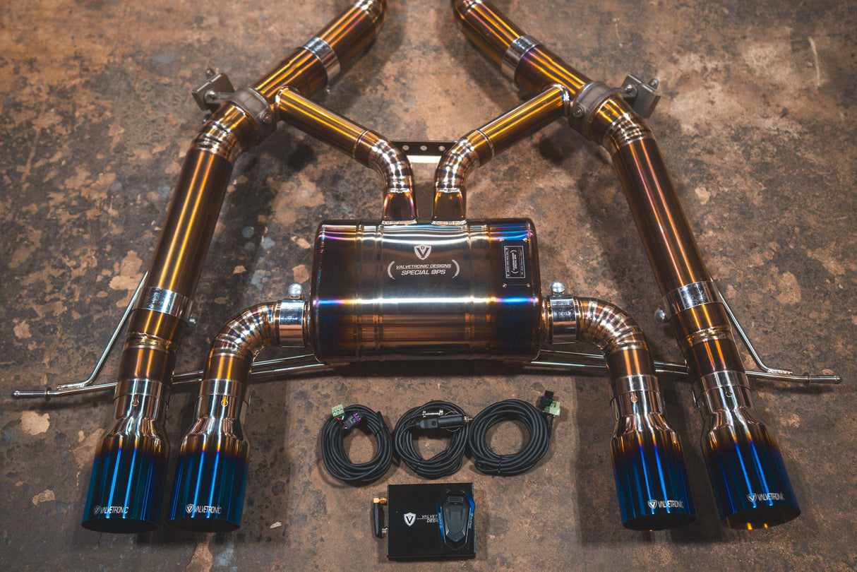Valvetronic Designs® BMW M3/M4 G8x Valved Axle-Back Exhaust with 4" OD Tips