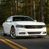 15-23 Dodge Charger Head Lights with White DRL Strip (Halogen)