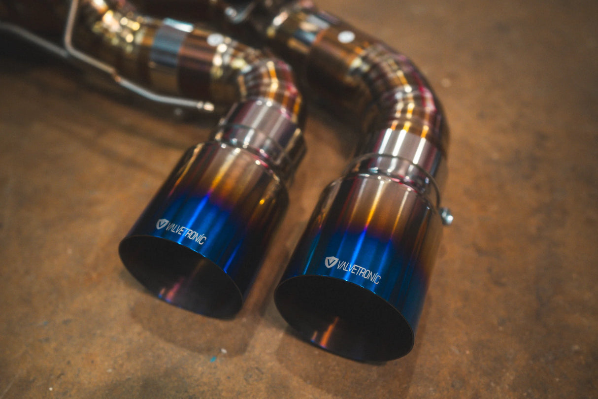 Valvetronic Designs® BMW M5 F90 Valved Titanium Cat-Back Exhaust with 4" OD Tips