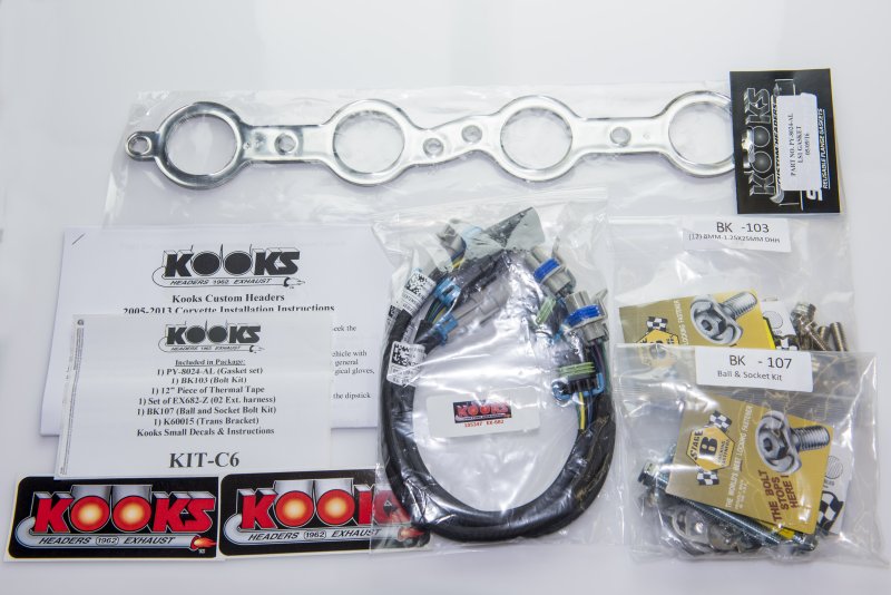 Kooks (05-13) Corvette C6 LS2/LS3 304SS 1-3/4" Long Tube Headers