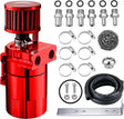 300ML Baffled Oil Can with Breather Filter 3/8" ID 5FT NBR Fuel Hose

