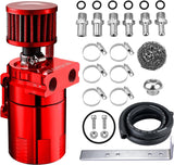 300ML Baffled Oil Can with Breather Filter 3/8" ID 5FT NBR Fuel Hose

