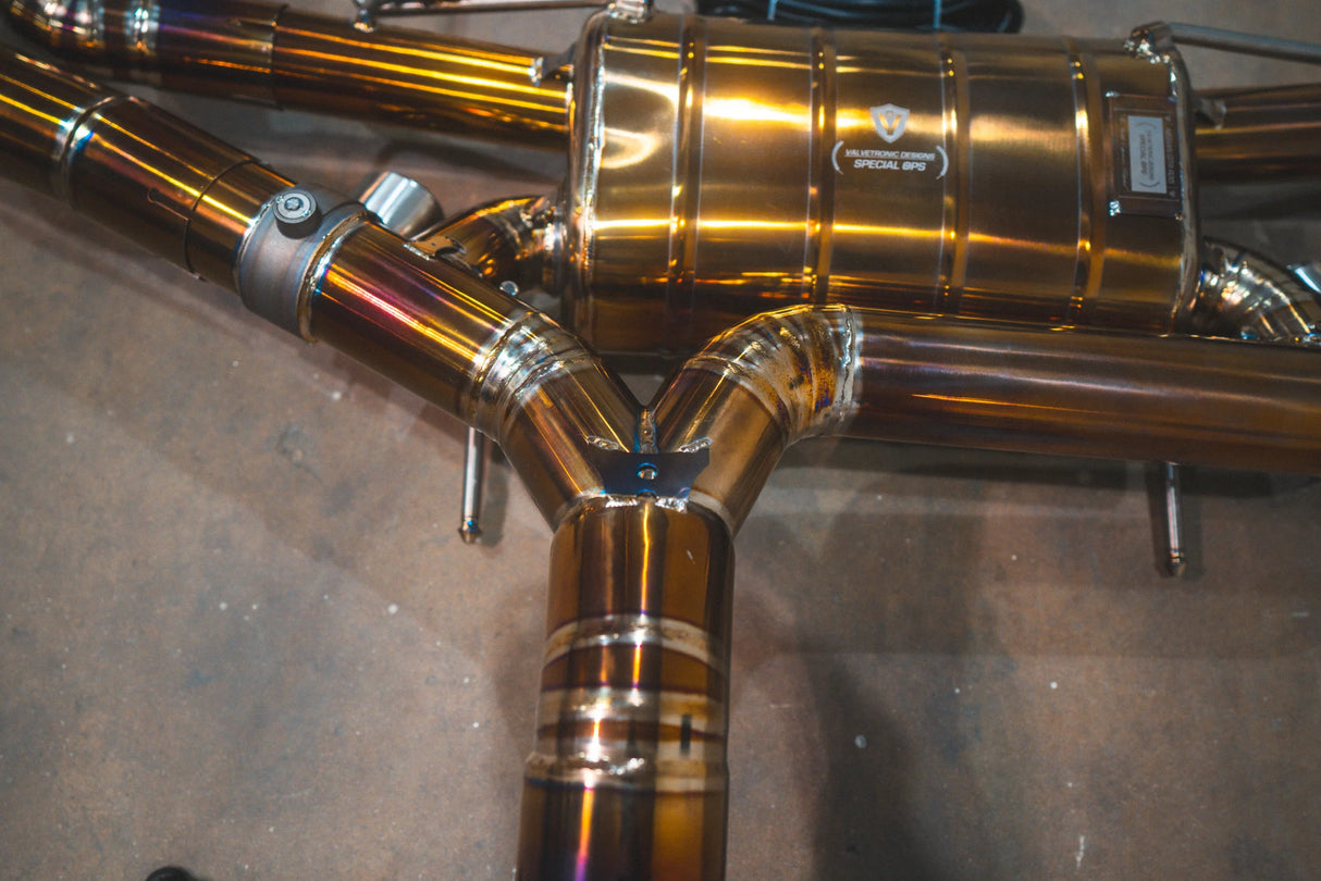 Valvetronic Designs® Nissan GT-R R35 Titanium Cat-Back Exhaust with 4" OD Tips